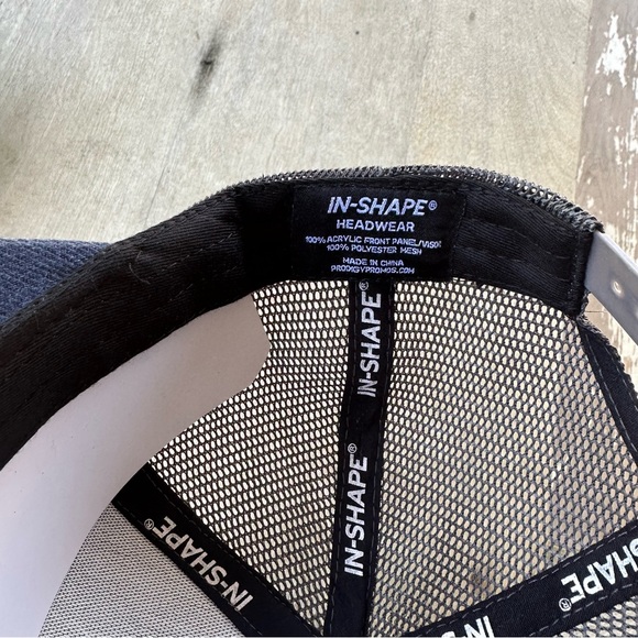 NWT In Shape Fit Club Navy Blue Trucker Snap Back Hat - Picture 3 of 7